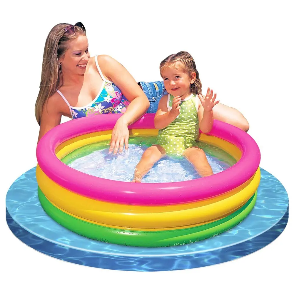 Kiddie Pool 5ft x 12in Water Pool in Summer Whole Family Pool: Children’s Pool Inflatable Outdoor//Indoor Pool — Blue Coloured Sw Pit Ball Pool of 150cm x 30cm Kiddie Pool Baby Pool Kid’s Pool Round Inflatable Pool Puppy Pool Babies Pool Pets Pool