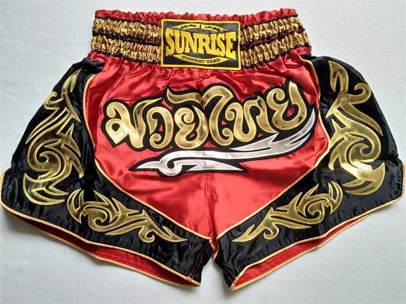 Muay Thai boxing shorts boxing pants thai shortsin Boxing Trunks from