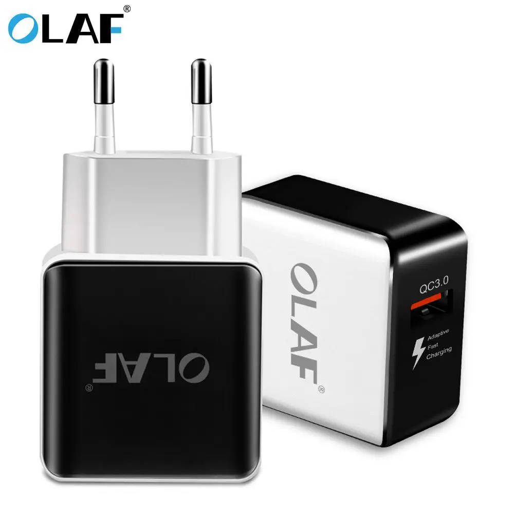 OLAF USB Charger Quick Charge 3.0 Fast Charger QC2.0 Travel Wall Charger USB Power Adapter For iPhone Huawei P20 Phone Charger OLAF USB Charger Quick Charge 3.0 Fast Charger QC2.0 Travel Wall Charger USB Power Adapter For iPhone Huawei P20 Phone Charger
