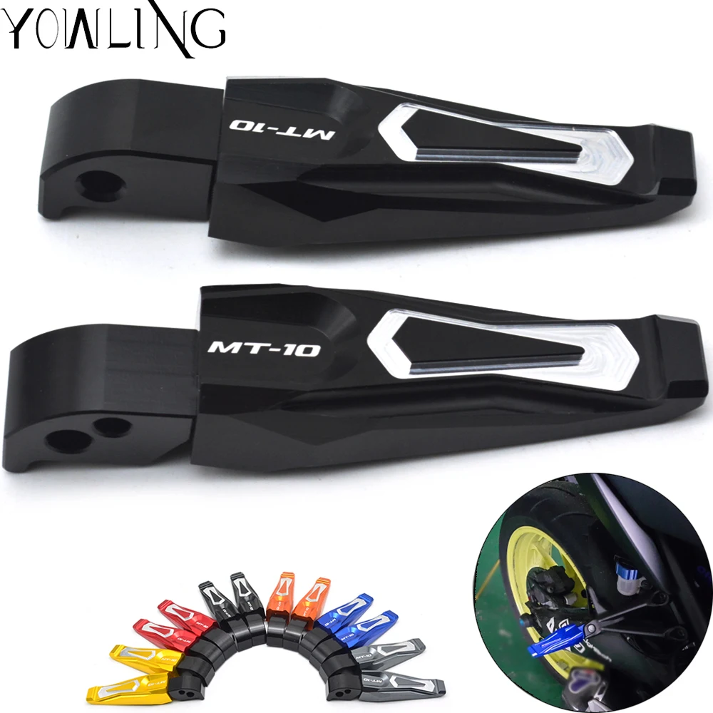 

For Yamaha MT-10 MT10 2016 2017 Motorcycle Accessories CNC Aluminum Foot Rests Foot Pegs Pedals Rear Footrests Footpegs Rest