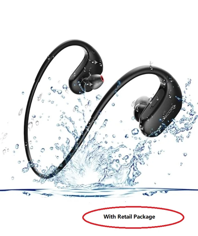 Оригинальные DACOM L05 водонепроницаемые спортивные музыкальные беспроводные Bluetooth наушники, супер спортивные наушники для бега с микрофоном для iphone - Цвет: blk with box