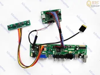 

HDMI VGA AV USB LCD Controller Board Converter kit for eDP B156XTK01.0 panel dispaly screen 1366X768