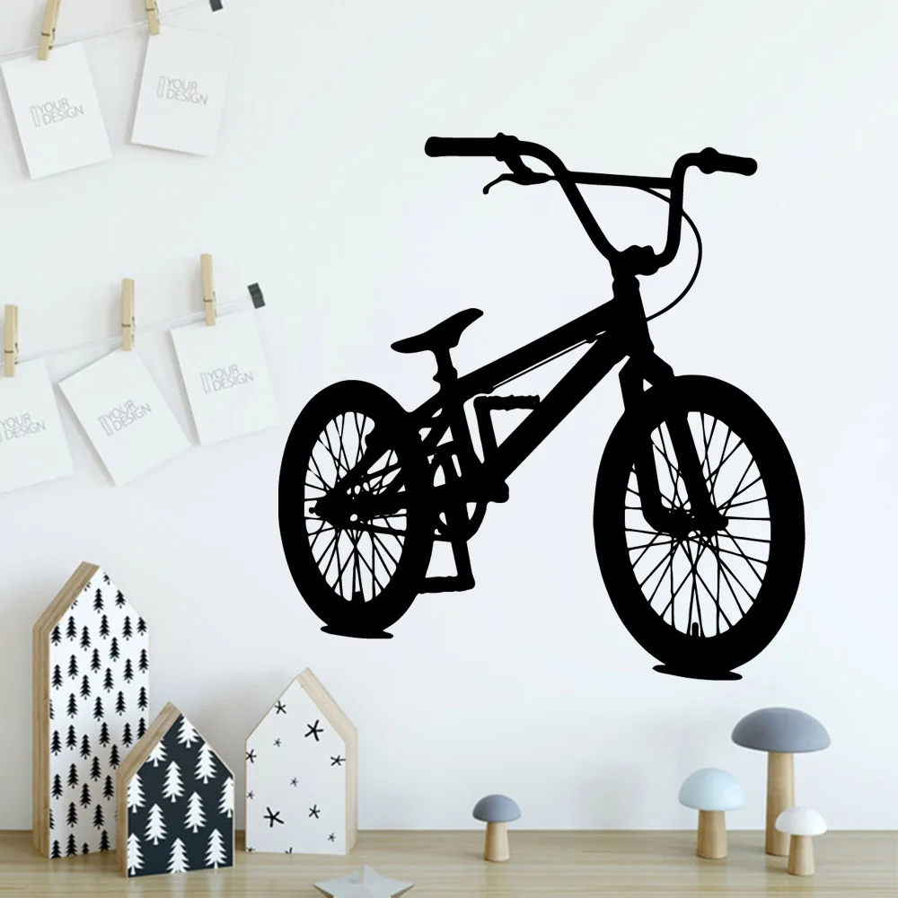 

Fun Bycicle Vinyl Wallpaper Roll Furniture Decorative For Kids Rooms Home Decor Decal Mural