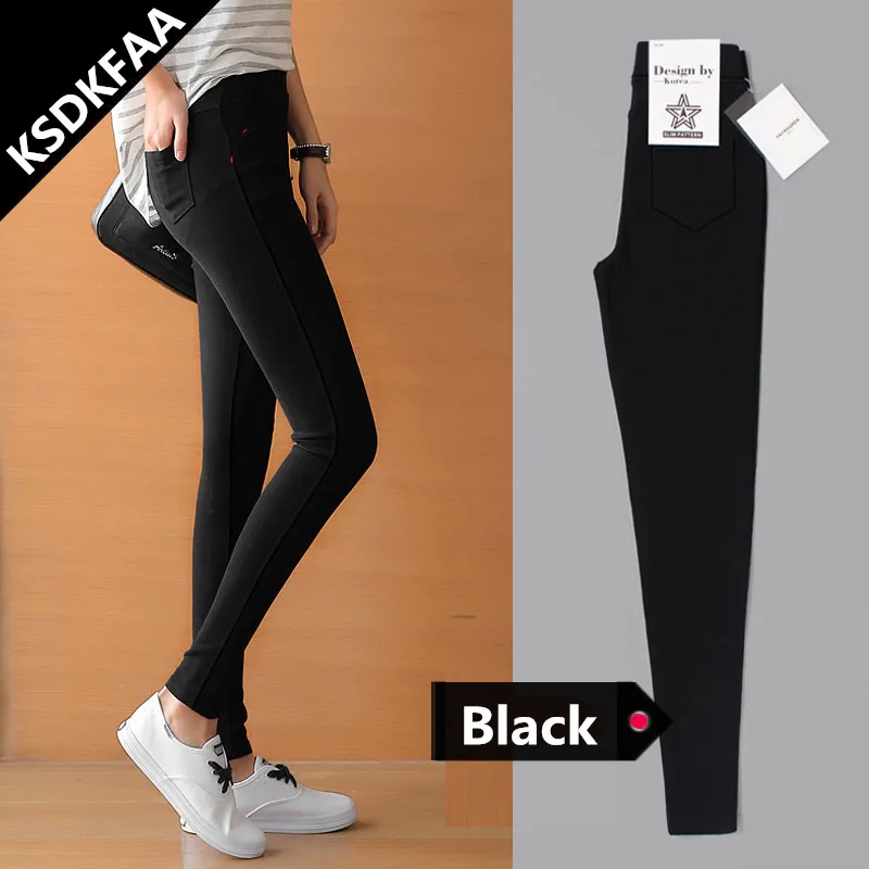 FSDKFAA Ripped Skinny Pencil Jeans Woman Plus Size High Waist Mom Stretch jeans Ladies Denim Pants Trousers Women Jean Femme