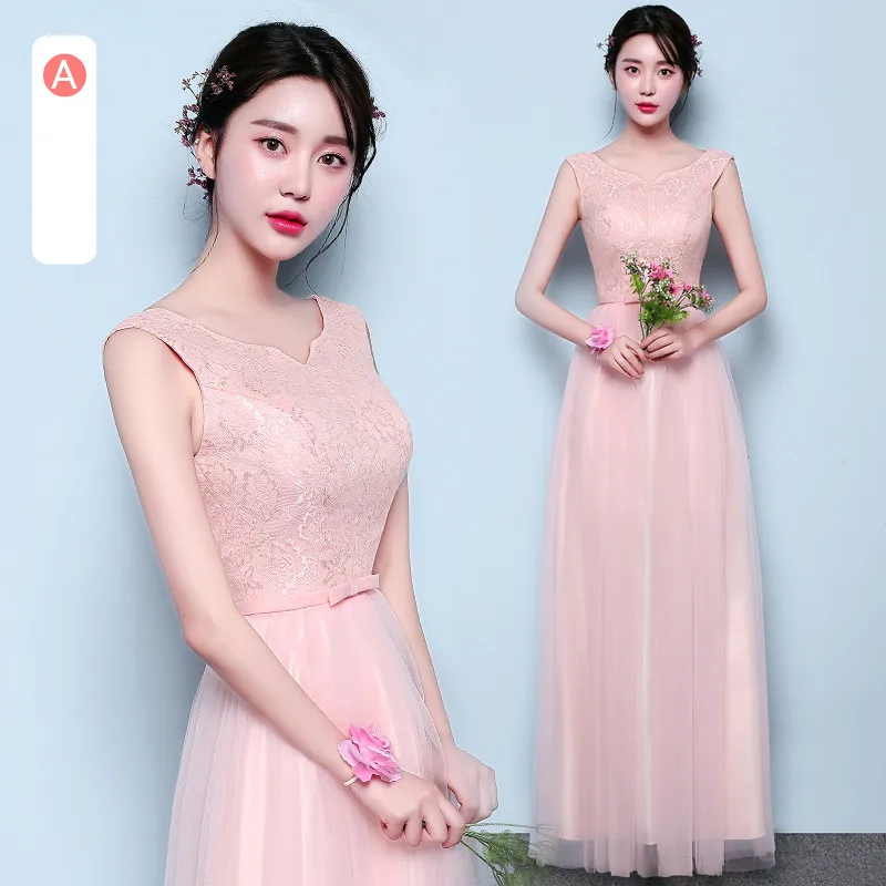 YNHS003F # розовые платья подружек невесты выпускное платье длинное вечернее для