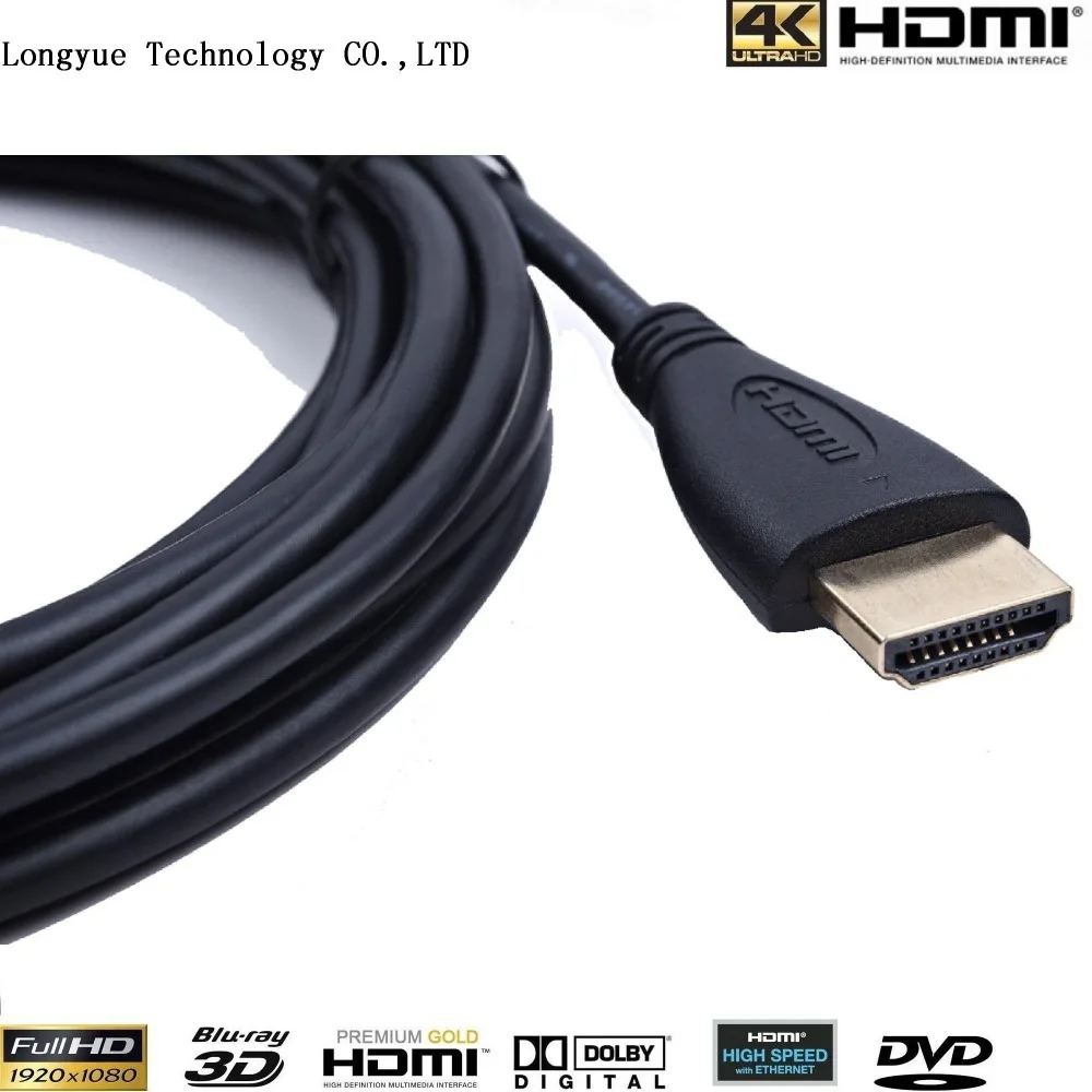 100 шт/лот 4,5 м 15 футов Высокоскоростной HDMI кабель с Ethernet для HDTV, dvd-плееров и спутникового набора верхние коробки и DVRs