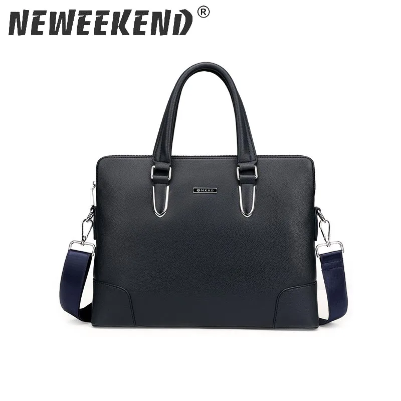 

Men Casual Briefcase Business Shoulder Bag Leather Messenger Bags Computer Laptop Handbag Bag Men Satchel black 1086#