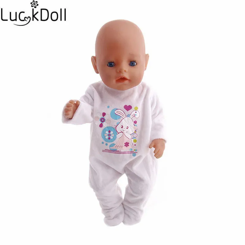 Luckydoll Повседневная кукольная Пижама подходит 18 дюймов Американский 43 см Кукла Одежда Аксессуары Детские лучшие рождественские подарки