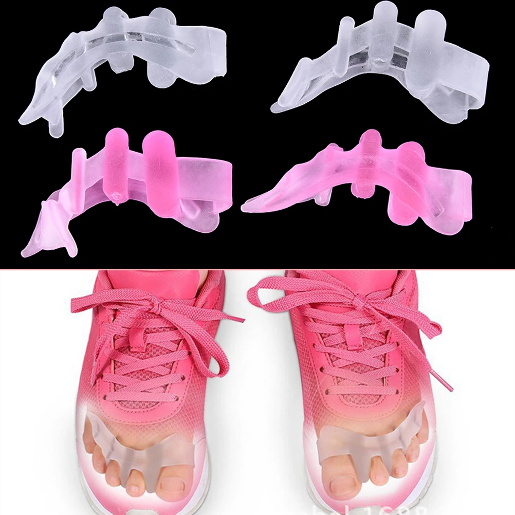1Pair Reusable Feet Gel Toe Separators Silicone Toe Separators