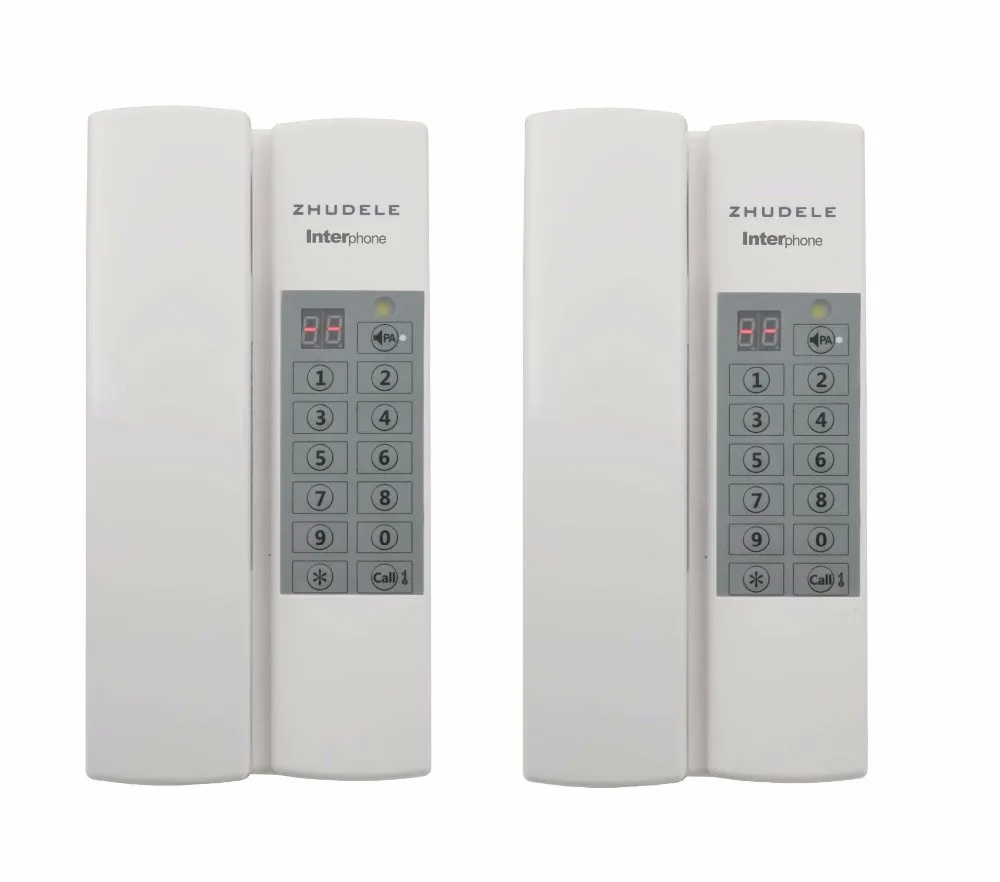 ZHUDELE Top quality home security Interphone 2 calling, safe audio door