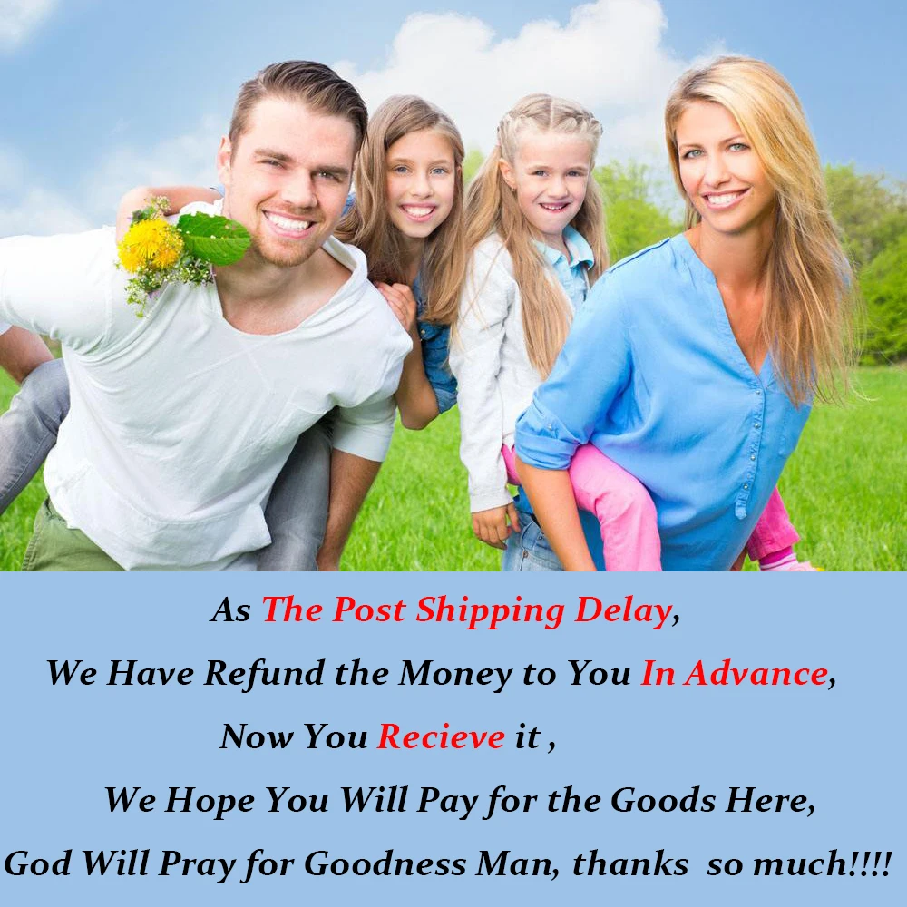 

As The Post Shipping Delay, We Have Refund the Money to You In Advance,Now You Recieve it ,please pay for the money here, thanks
