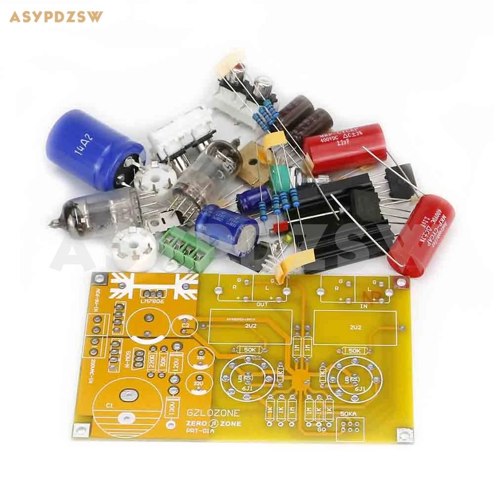 PRT01A Class A HIFI 6J2 Stereo tubes preamplifier DIY Kitin Amplifier