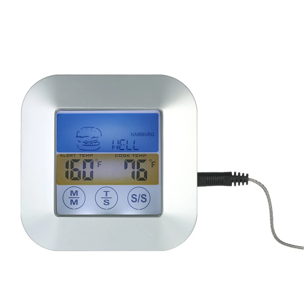

Digital Meat Thermometer for Oven BBQ Grill Kitchen Food Smoker Cooking with Probe and Timer