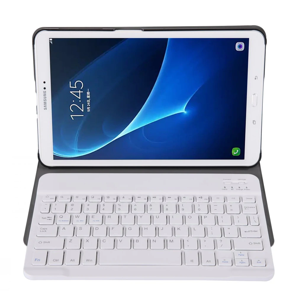 Чехол для Samsung Galaxy Tab A A6 10,1 крышка тонкая клавиатура Bluetooth кожаный чехол для T580 T585 SM-T580 SM-T585 чехол Funda