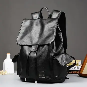 

bag again 030517 new hot man leather backpack male travel bag