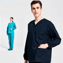 Больница салон красоты клиника Мужчины Женщины Доктор v-образным вырезом скраб набор медсестры эластичный рукав медицинская форма Одежда для здоровья, 09 S