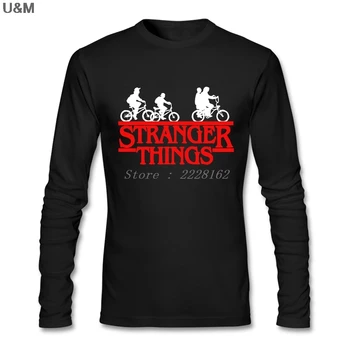 

Vintage Style Long Sleeve Slim Family T-Shirt Organizer Male Hipster Shirt Stranger Things T Shirt Tops Men