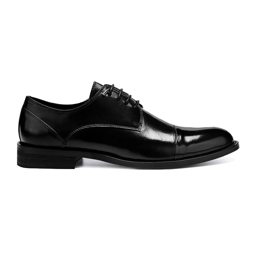 Bout Vache Chaussures Rond Homme Plus Bureau La Hommes Noir En Main Taille Robe Mariage Derby De À Formelle Véritable Asd42 Cuir Appartements Classique waY08q
