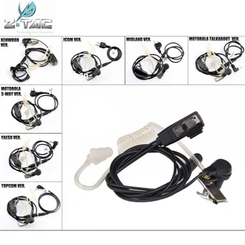 

Z Tactical FBI Style Acoustic Headset Softair Military Intercom Low-Profile In-Ear Headsets Ztac Airsoft Headphone Z129