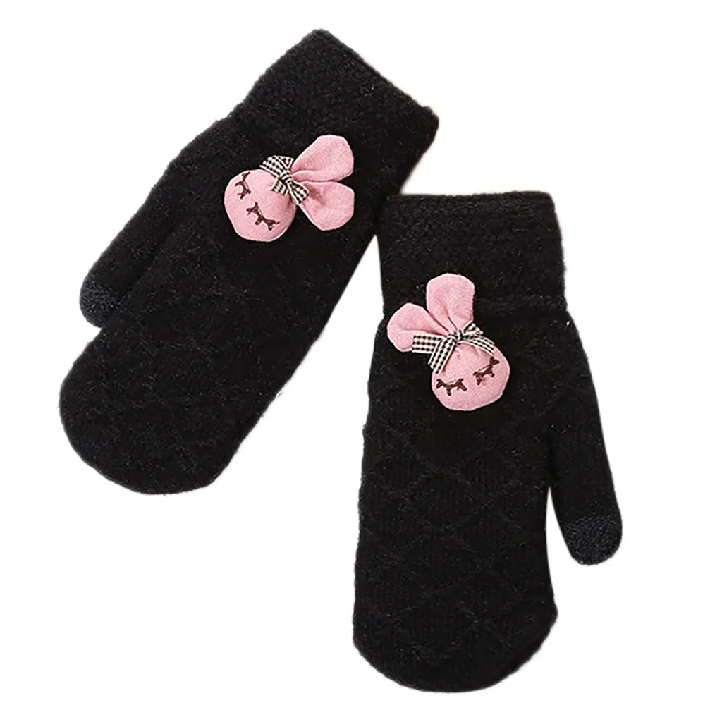 2019 NEW Women Multi-function Rabbit Riding Screen Winter Gloves Soft Warm Mitten 1217 | Аксессуары для одежды