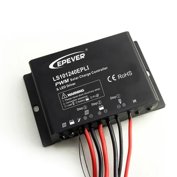 

10A 12V EPSOLAR LS101240EPLI Solar charger controller timer IP67 Waterproof IR mobile APP