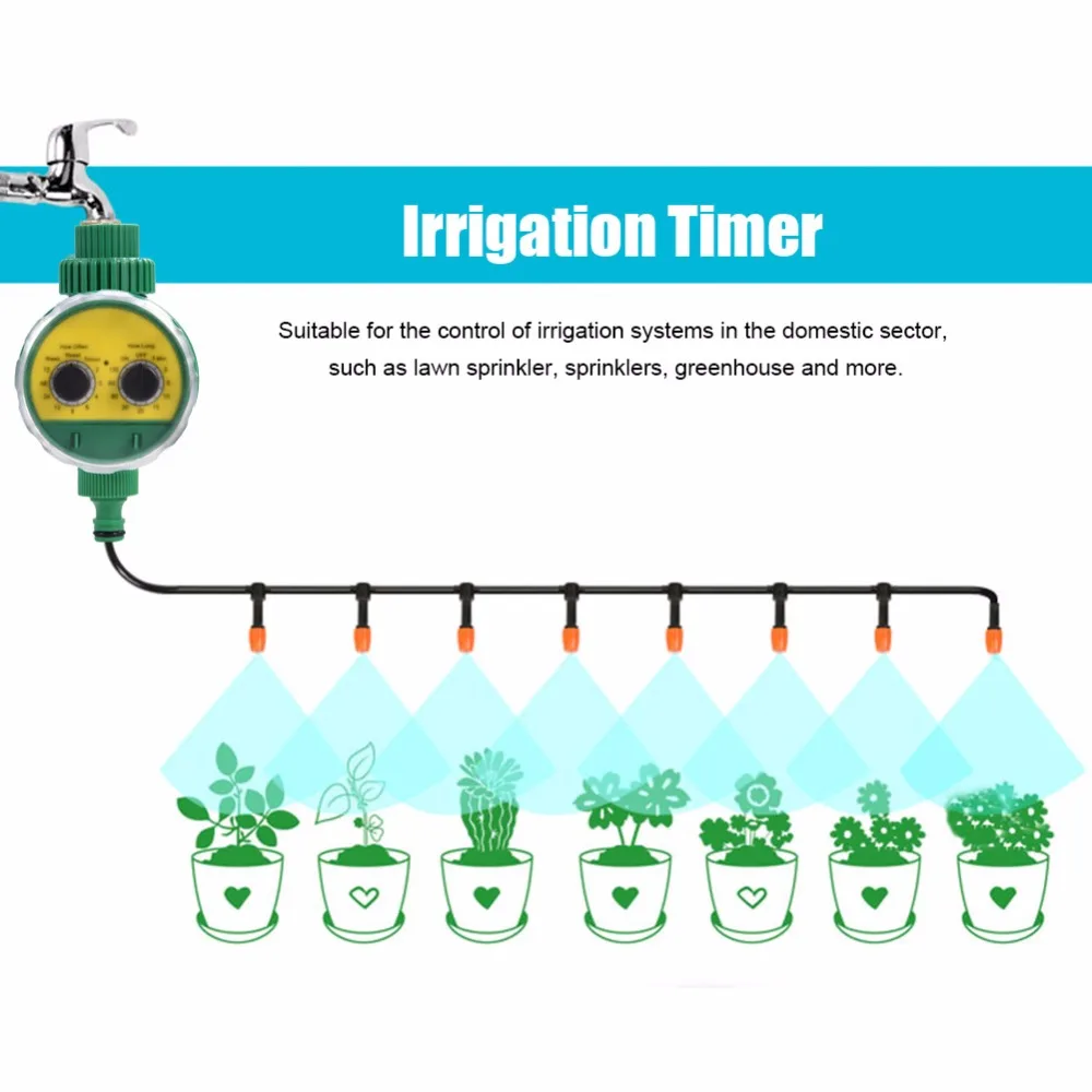 Автоматический электронный таймер полива сада контроллер орошения Соленоидный клапан орошения спринклерная система полива сада