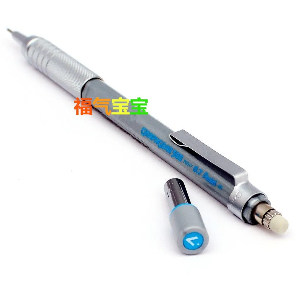 Pentel шлифовальный механический карандаш из аренового металла 0,3 мм 0,5 мм 0,7 мм 0,9 мм