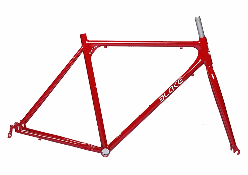 Top Fixed Gear Bicycle Frame Bike Accessories  Steel Frame 53/48cm Road Bike Frameset  Match Fork 1