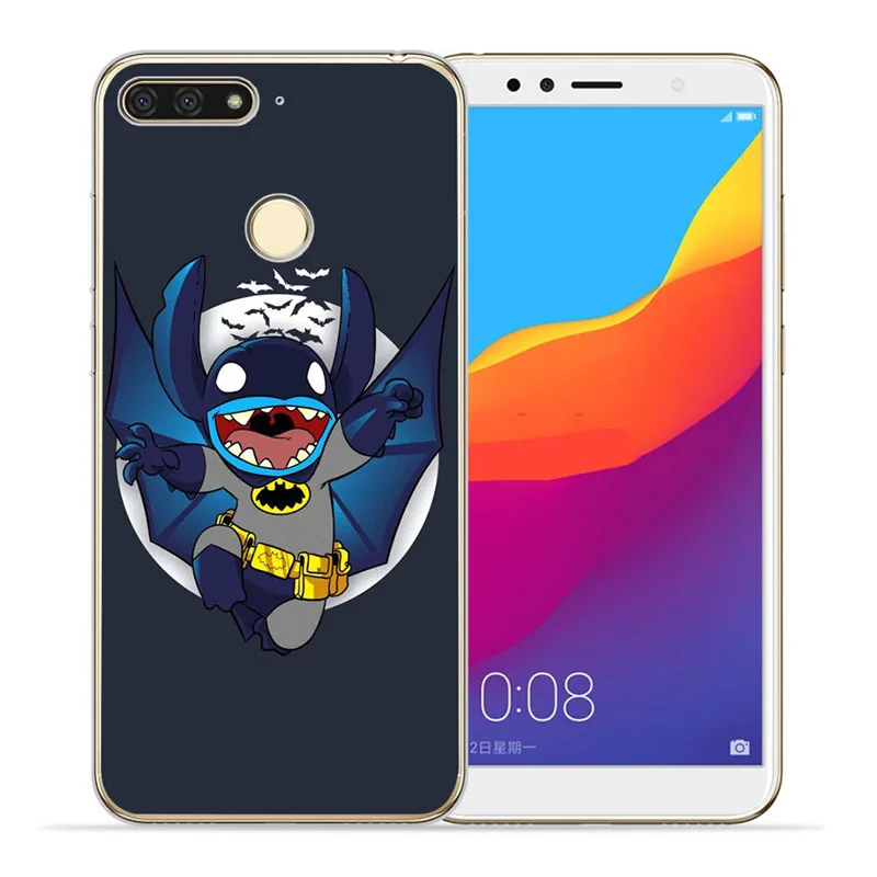 Роскошный Ститч мультфильм marvel для huawei II Y5 Y6 Prime Nova 2 3 4 3I Plus чехол для телефона Coque Etui funda Capinha - Цвет: 1282