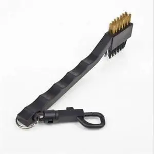 

2 Sided Golf Club Brush Clip Groove Ball Cleaner Cleaning Kit Tool Useful