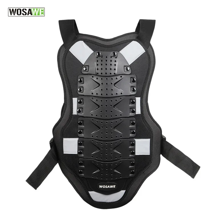 WOSAWE Motorcycle Safe Vest Anti crash Pads Vests Body Protector Chest