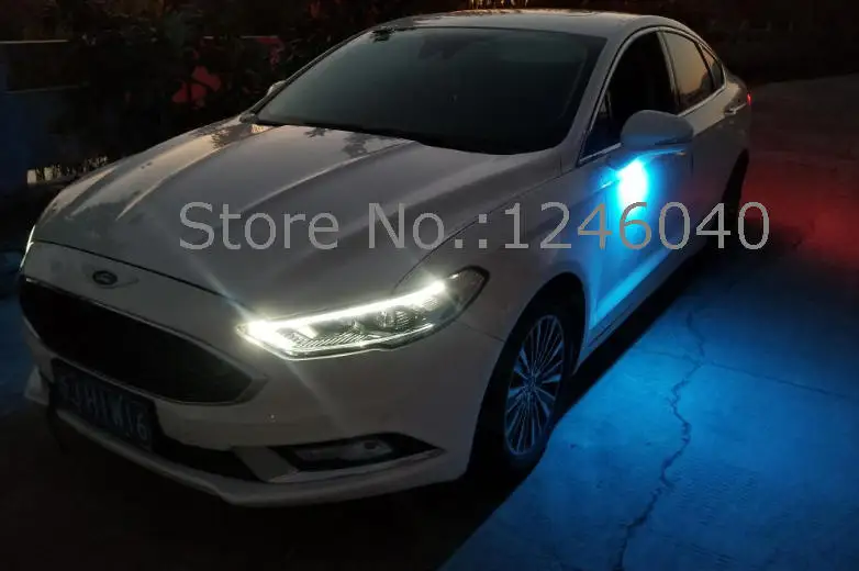 Светодиодный светильник под боковым зеркалом для Ford Edge/Explorer FLEX SEL Fusion Raptor Mondeo MK5 aurus Everest F-150 Mustang