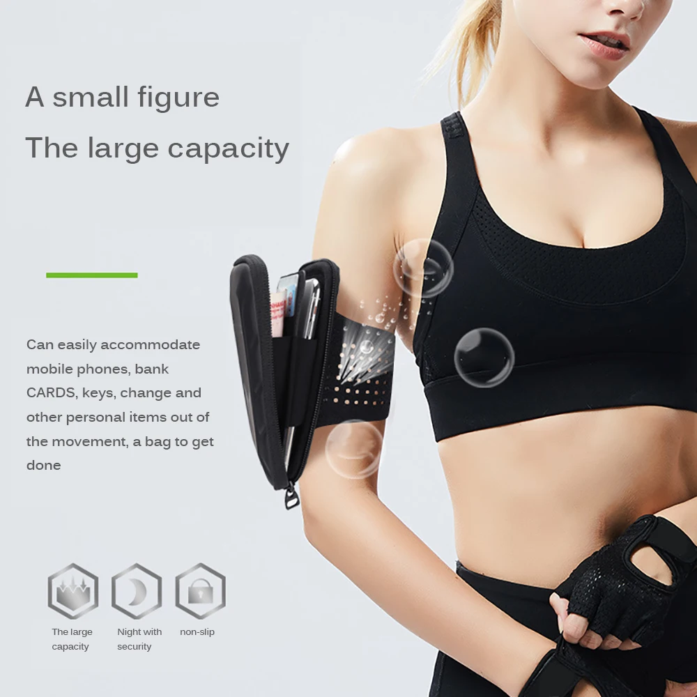 

Arm Bag 6 Inch Running Handbags Lycra Fabric Sweat Proof Breathable Cycling Running Fitness Sports Package Sport Bags Covers
