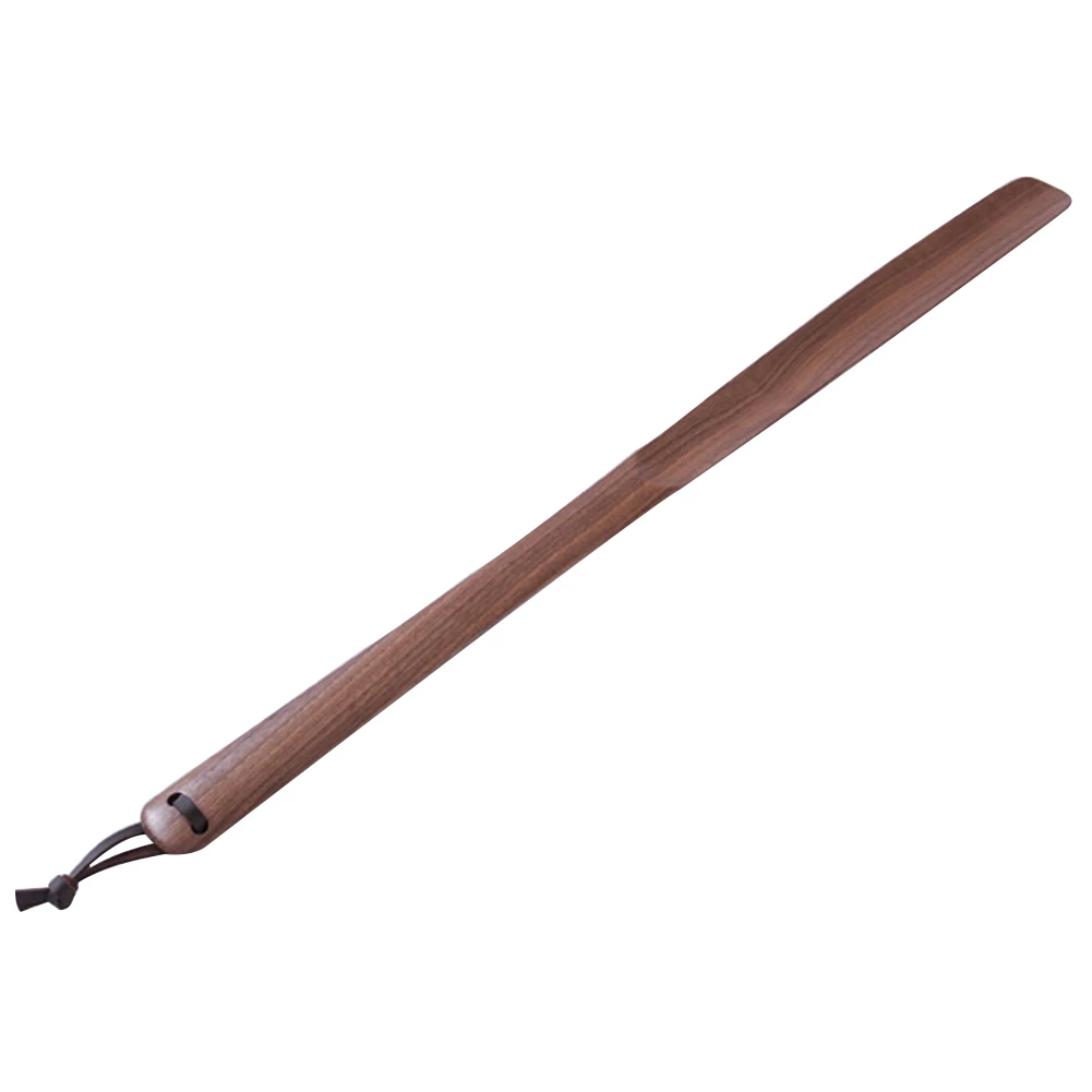 Прочная деревянная ручка для удаления сапог с длинной ручкой, практичный инструмент для помощи, портативная ложка для обуви, аксессуары для дома в отеле, удобная переноска - Цвет: 1