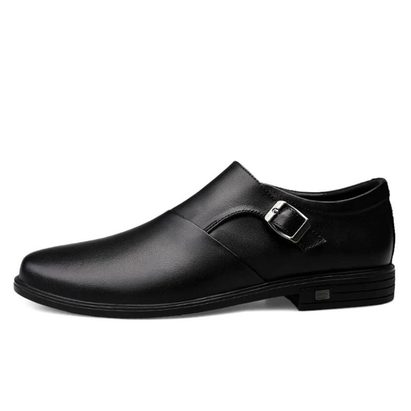 Мужская обувь наивысшего качества; Туфли-оксфорды из натуральной кожи; нескользящая износостойкая Мужская обувь в деловом стиле с мягкой подошвой