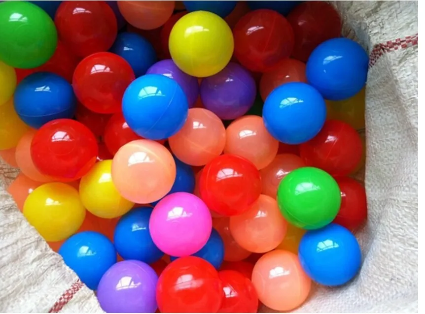 Экологичный Красочные мягкий шарик пластмассовые, для бассейна океана волна мяч детские смешные игрушки стресс воздушный шарик Открытый