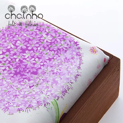 

Cotton Fabric Patchwork For Sewing DIY Handmade Hometextile Cloth For Dress Curtain Pink purple dandelion160x50cm