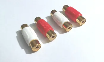 

50PCS Gold plated RCA Female to Female Audio Video Coupler ADAPTER
