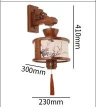 Из цельной древесины в китайском стиле Искусство Настенные светильники коридор Ретро создает Эфект старины, отлично подходит для