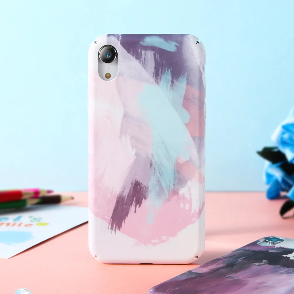 

Case For iphone 7 XR X Xs Max 8 Case Graffiti Phone Cover For iphone 6S 7 Plus 8 Plus XS Abstract Color Case Anti-knock Cover