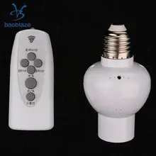 Цифра Дистанционное управление Цоколь E27 Беспроводной держатель лампы Кепки переключатель