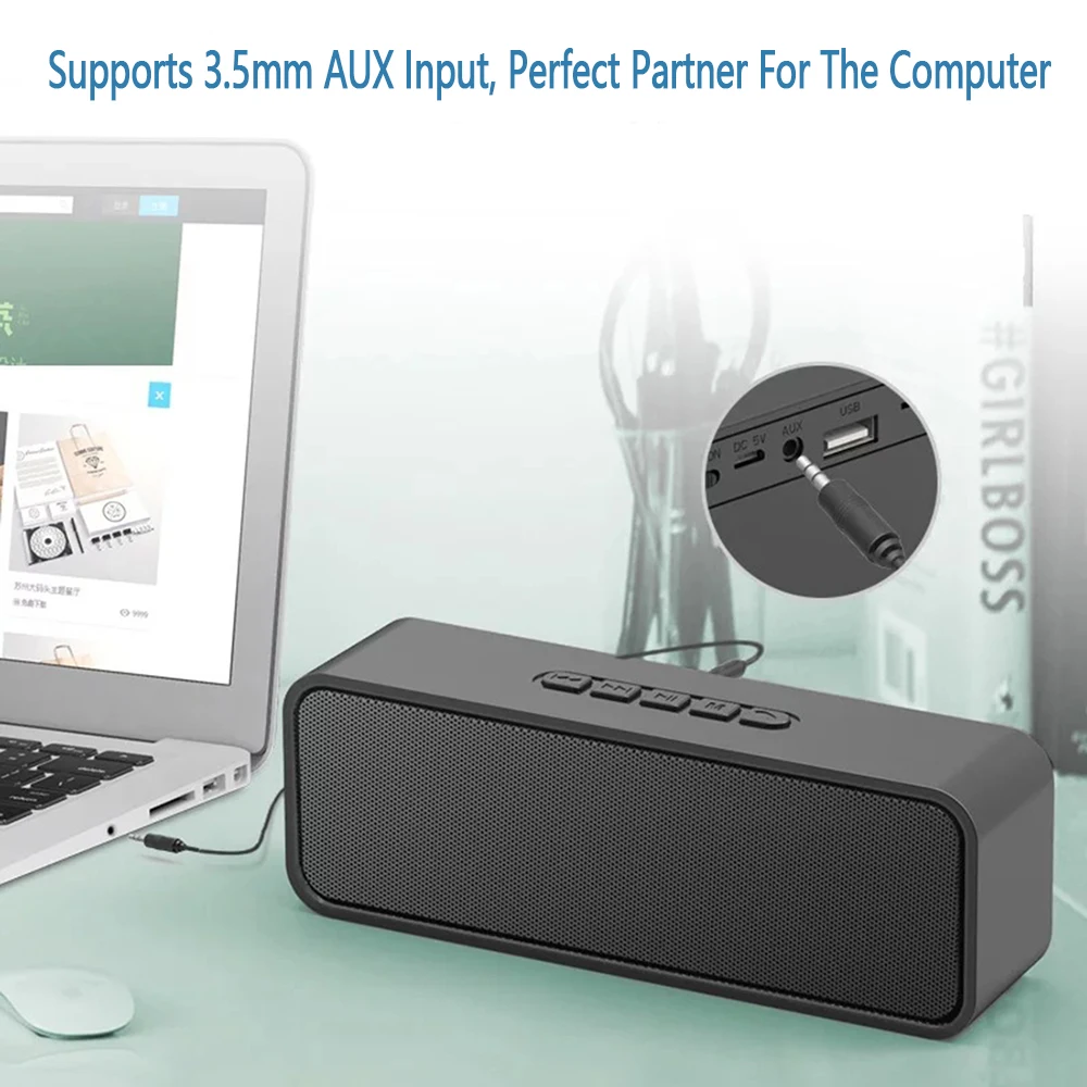 Bluetooth Колонка S11 компактная портативная с поддержкой TF AUX USB FM радио|Портативные