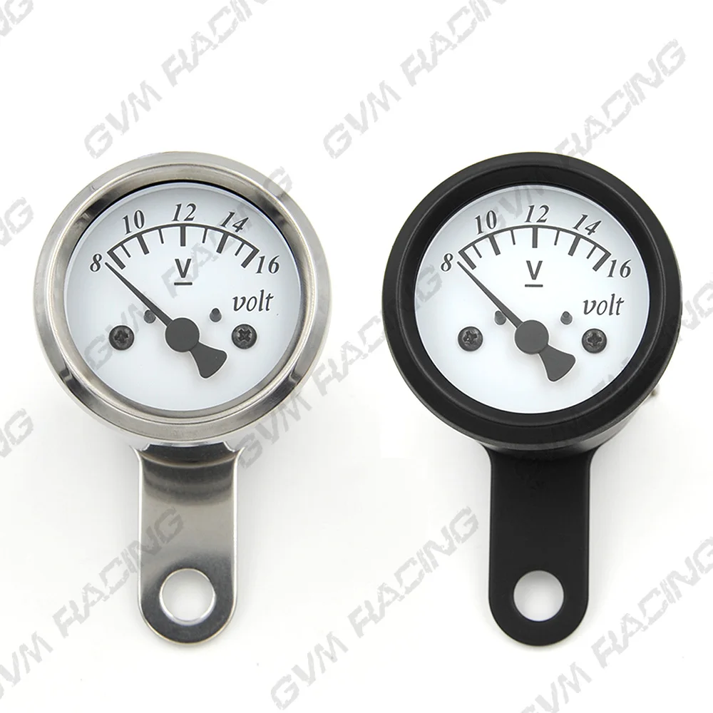 

Vintage Classic 48MM Waterproof LED Black/Chrome Cafe Racer Motorcycle Volt Gauge for YAMAHA SR400 HONDA Free Shipping