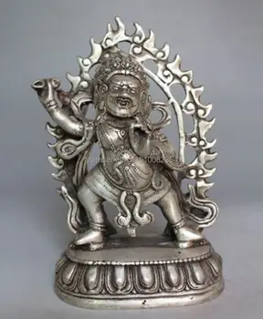 

Tibet Old HANDWORK Auspicious Fortuna statue Dzambala Buddha Statue