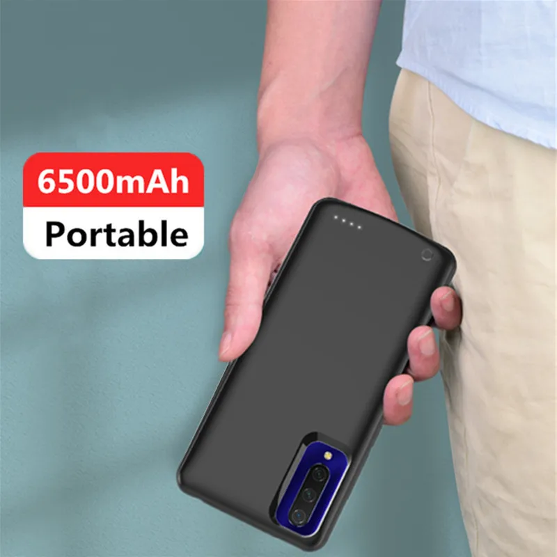 

External Battery Case For Xiaomi Mi 9 Lite Power Bank Cover 6500mAh Portable Powerbank For Xiaomi 9 Lite Battery Charger Cases