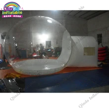 3m diameter transparent bubble tent for lawn,clear inflatable camping tent with 2m entrance