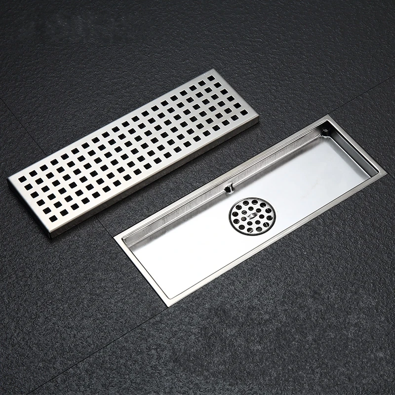 Quality-assurance-304-solid-stainless-steel-300-x-110mm-square-anti-odor-floor-drain-Large-flow (2)