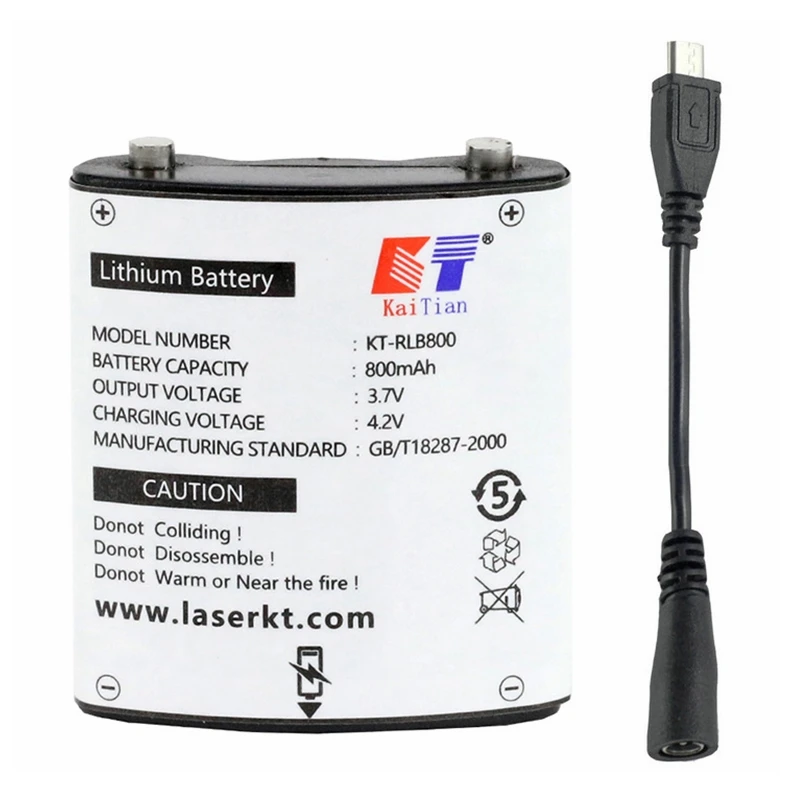 Kaitian литиевая батарея для зеленых 5 линий/12 линий 3D1 или красный 2 линии/12 линий 3D5 лазерный уровень перезаряжаемый с электропитанием проводки