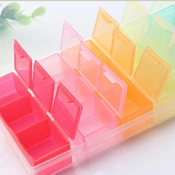 

7Day Rainbow Pill Medicine Kit Tablet Pillbox Dispenser Organizer Case Pill Box Multicolor Container Weekly Tablet Pill Holder