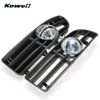

KOWELL Fog Lights Grille For Volkswagen VW JETTA BORA MK4 TDI 1999-2004 +Switch +Wiring Harness Bumper Car Lamps Lights Bulbs
